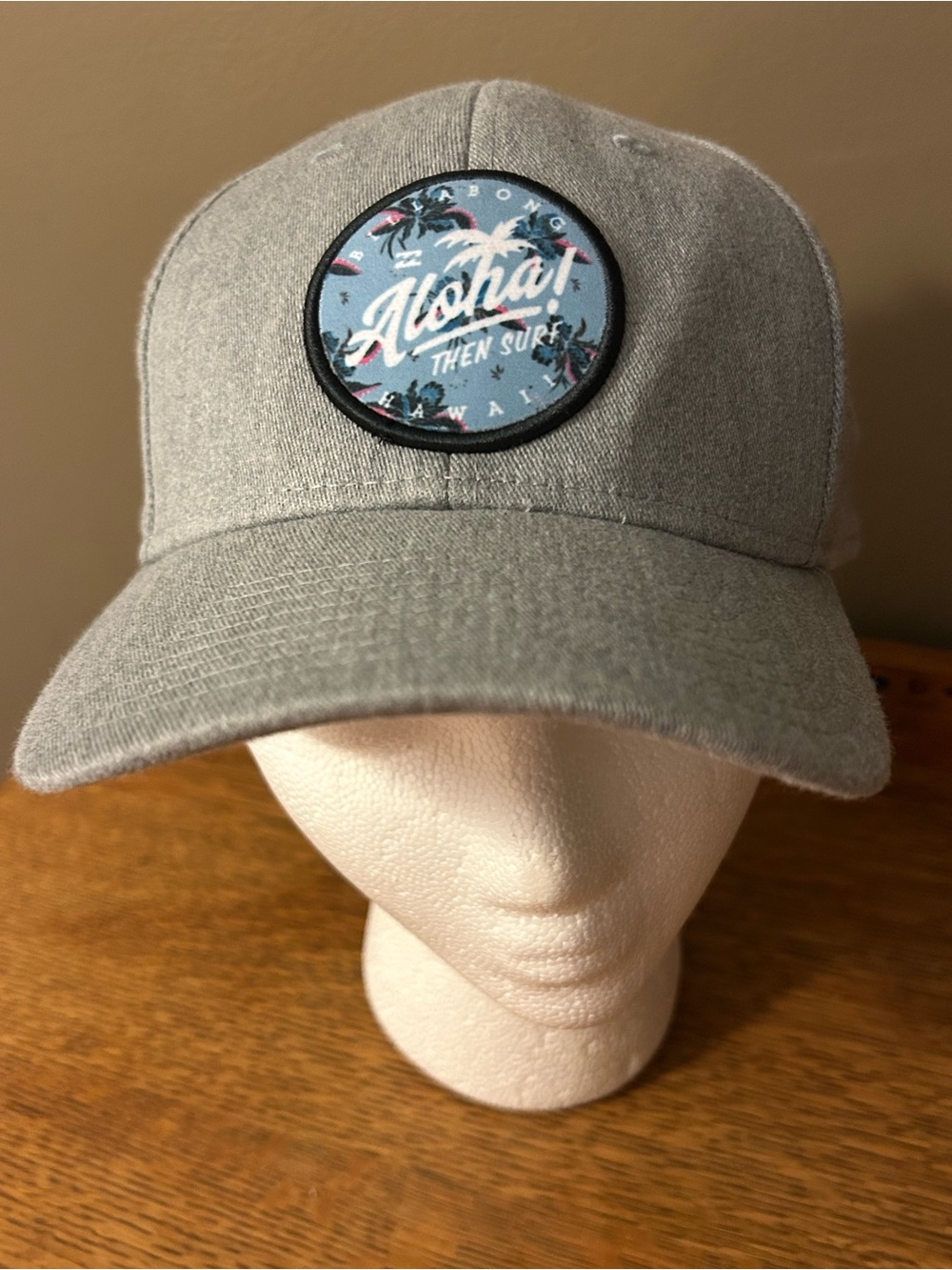 Billabong Grey Aloha Patch Trucker Cap New without Tags